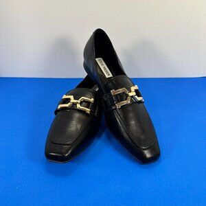 Women's Shoe, Steve Madden, Style Ryann Bit loafer in Black Leather, size US 8.5